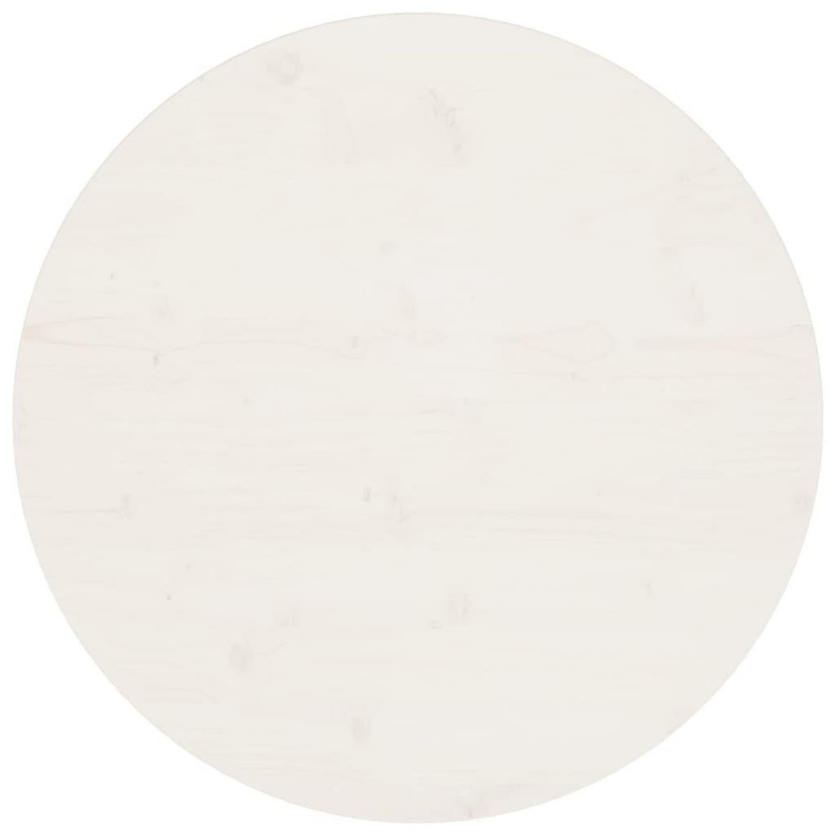VIDAXL Dessus de table Blanc Ø70x2,5 cm Bois de pin massif