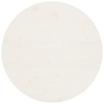 VIDAXL Dessus de table Blanc Ø70x2,5 cm Bois de pin massif