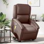 Voir la diapositive 1 : VIDAXL Fauteuil inclinable de massage Marron Similicuir