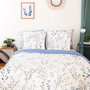 Voir la diapositive 3 : COTE DECO Housse de couette 240x220 Satin Fanille + 2 taies 100% coton 78 fils