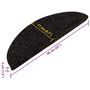 Voir la diapositive 6 : VIDAXL Tapis d'escalier autocollants 15 pcs 56x17x3 cm Anthracite