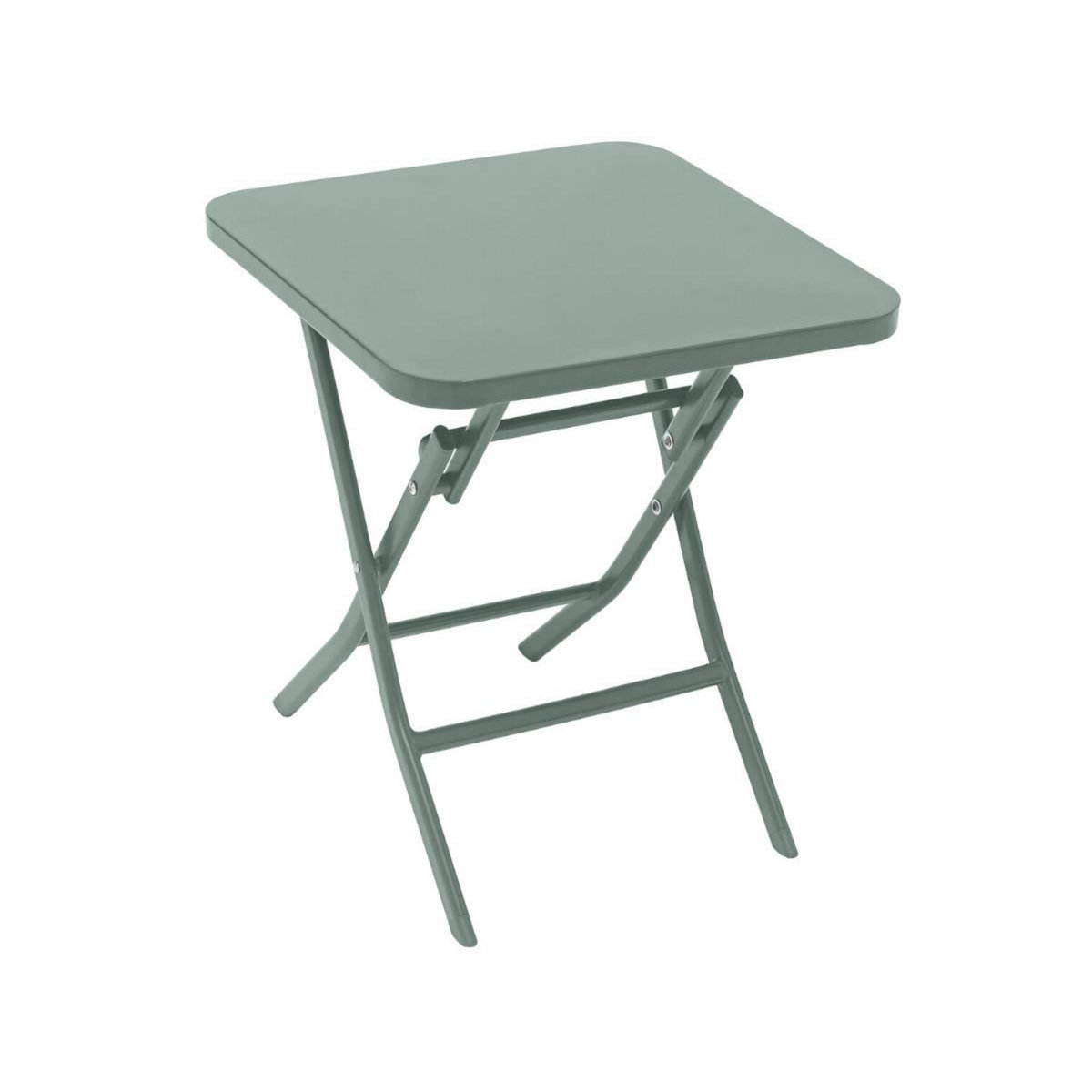 HESPERIDE Table d'appoint carrée pliante Greensboro Olive - 40 x 40 cm - Hespéride