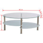 Voir la diapositive 5 : VIDAXL Table basse avec design exclusif Blanc