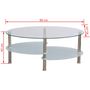 Voir la diapositive 5 : VIDAXL Table basse avec design exclusif Blanc