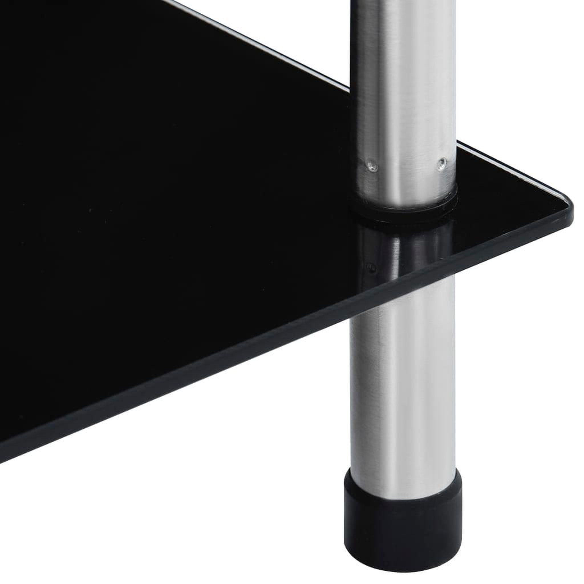 Voir la diapositive 5 : VIDAXL Etagere 6 niveaux Noir 40x40x160 cm Verre trempe