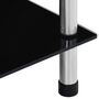Voir la diapositive 5 : VIDAXL Etagere 6 niveaux Noir 40x40x160 cm Verre trempe