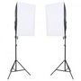 Voir la diapositive 2 : VIDAXL Kit de studio photo avec eclairage toile de fond et reflecteur
