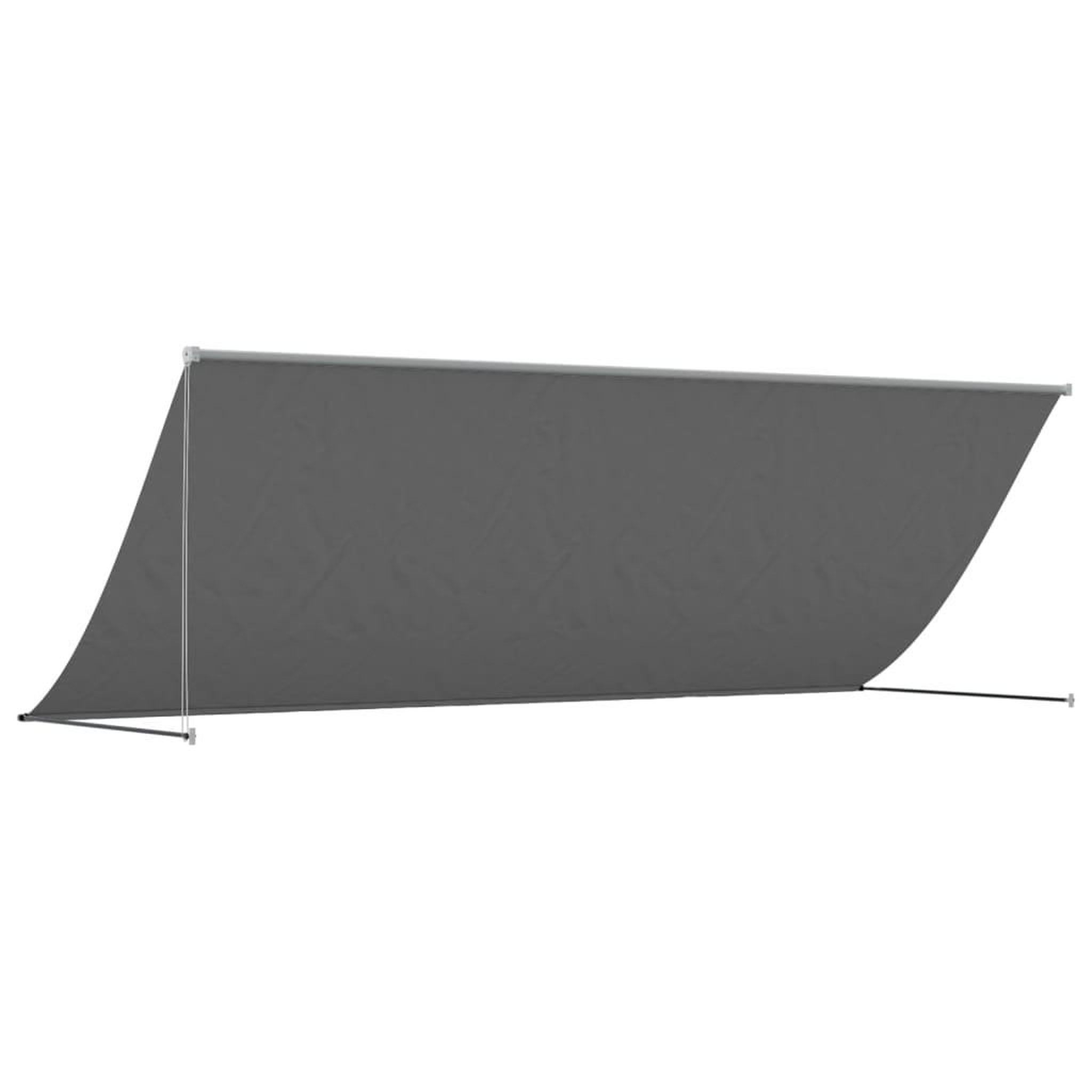 Voir la diapositive 5 : VIDAXL Auvent retractable anthracite 400x150 m tissu et acier