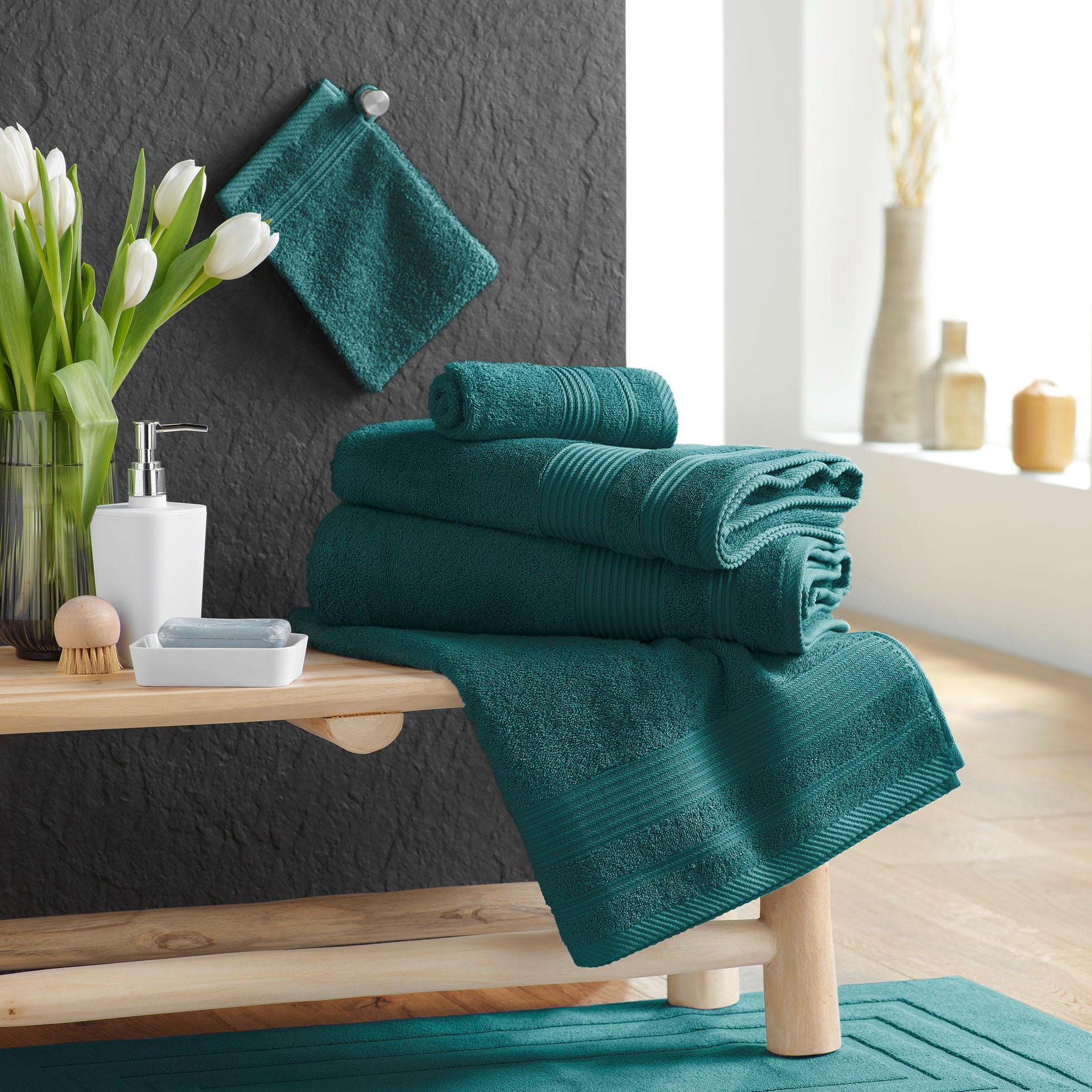 Voir la diapositive 4 : Eden Serviette de toilette en coton tendresse