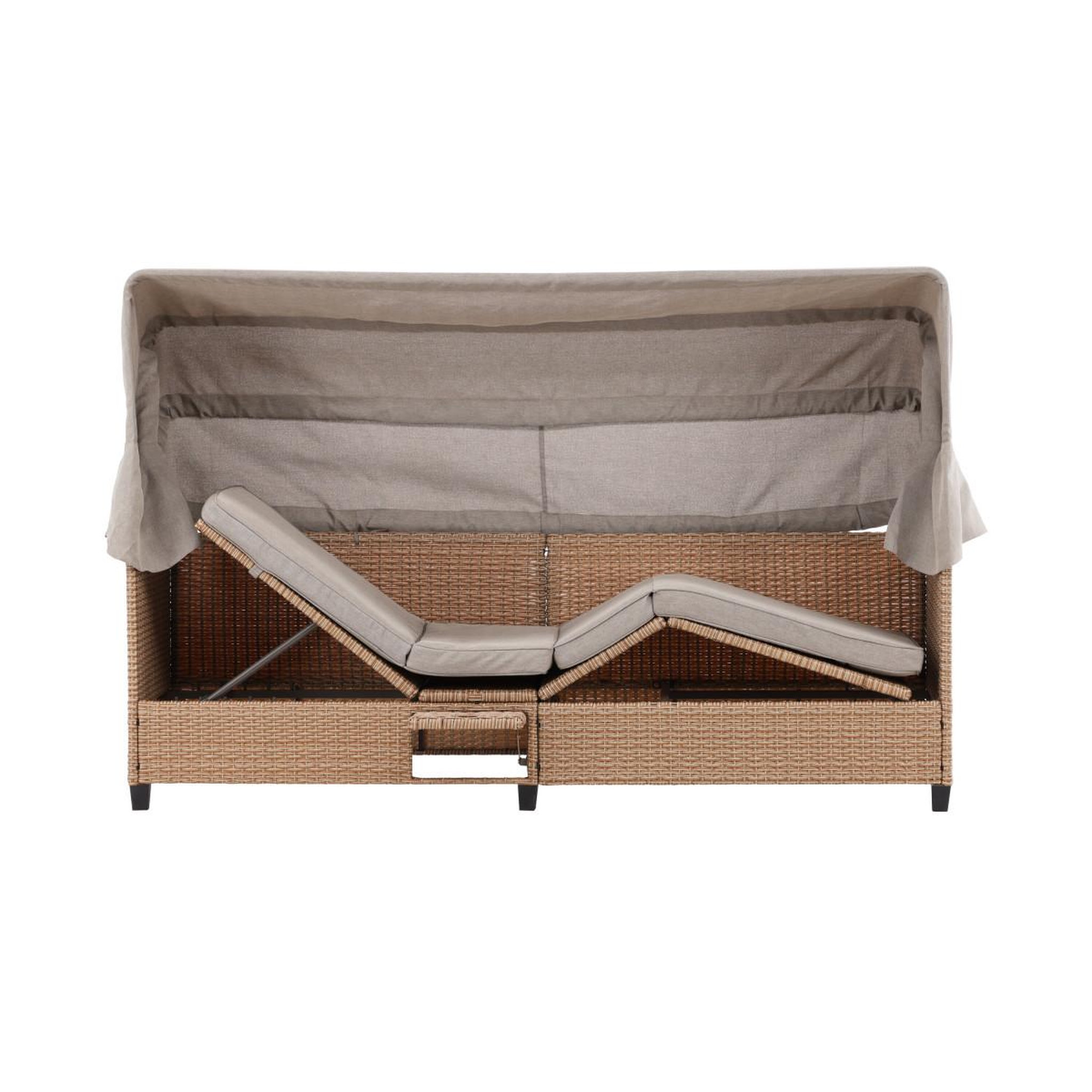 Voir la diapositive 3 : Paris Prix Canapé de jardin avec toit  nopy  200cm beige