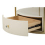 Voir la diapositive 4 : Paris Prix Table Basse Effet Marbre  Sharon  75cm Blanc & Or