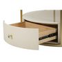 Voir la diapositive 4 : Paris Prix Table Basse Effet Marbre  Sharon  75cm Blanc & Or