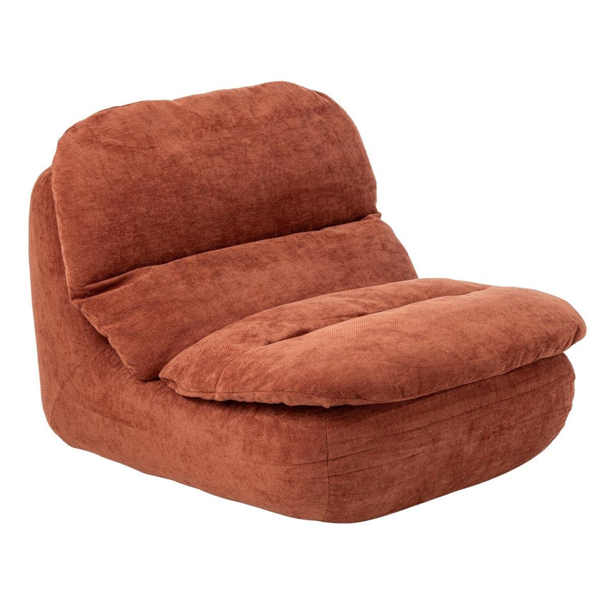 J-LINE Chauffeuse moelleuse  mellow  100cm rouille