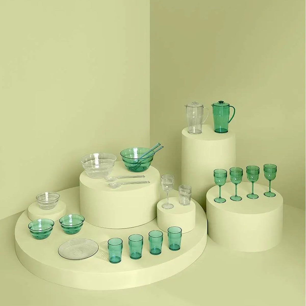 FIVE Couverts à Salade  Green  29cm Vert
