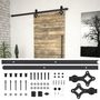 Voir la diapositive 1 : VIDAXL Kit de quincaillerie de porte coulissante SKIEN 183 cm noir
