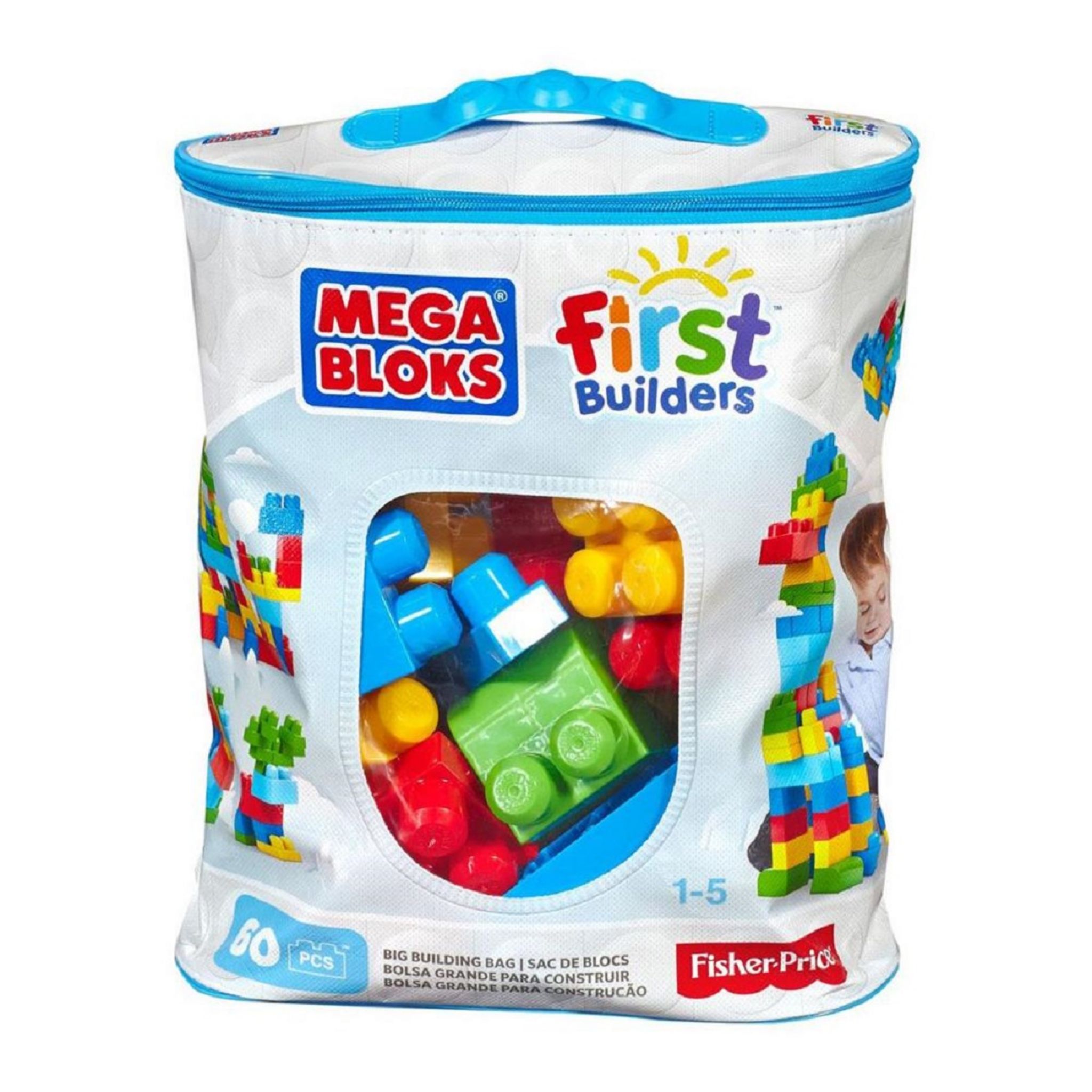 MEGA Sac de blocs de construction 60 pièces Mega Bloks