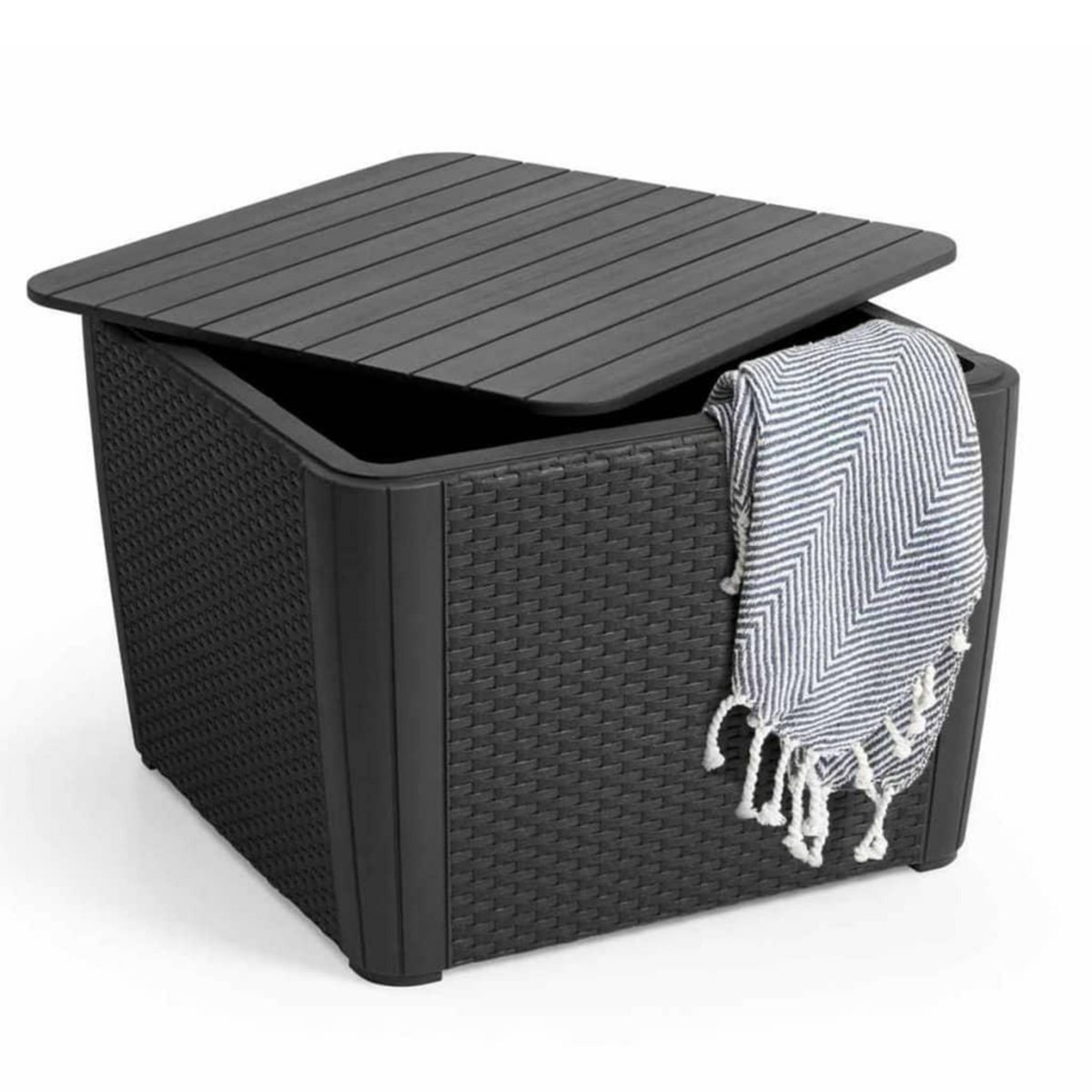 Keter Keter Table d'appoint de jardin Luzon+ Graphite 241664