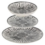 SECRET DE GOURMET Service de Table 12 Pièces  Lucie  26cm Gris