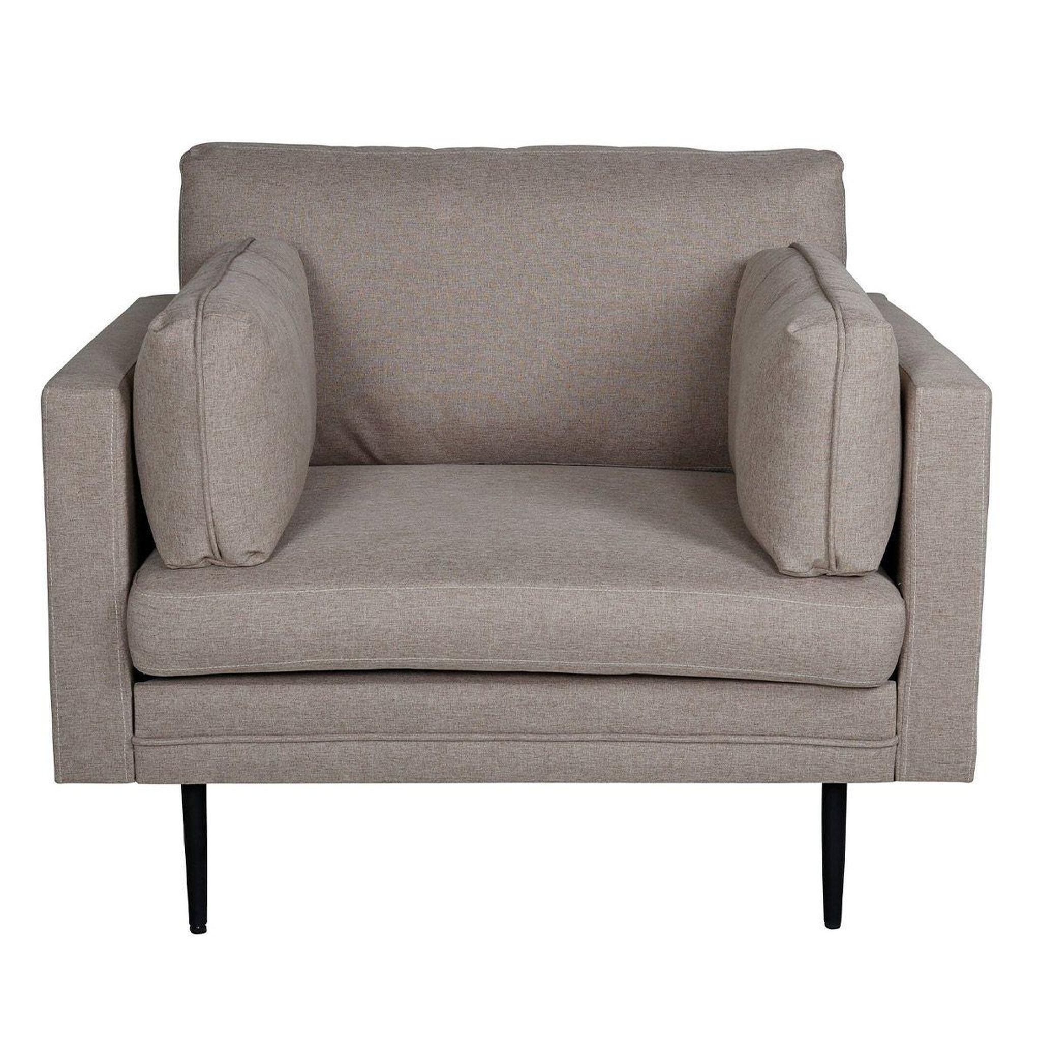 Paris Prix Fauteuil design en tissu  boom  110cm marron