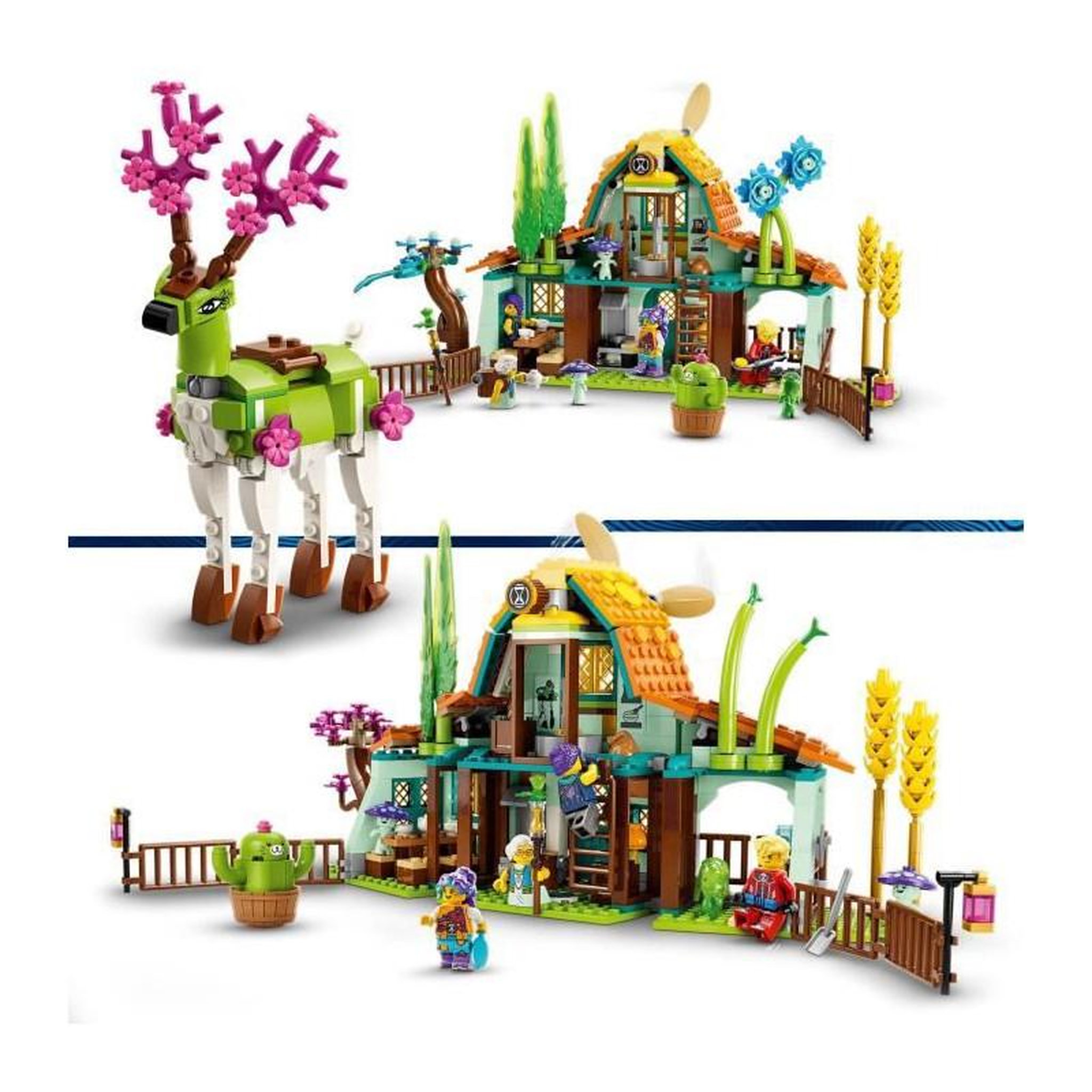 Voir la diapositive 3 : LEGO LEGO DREAMZzz 71459 L'Écurie des Créatures des Reves, Jouet de Ferme avec Figurine de Cerf 2-en-1