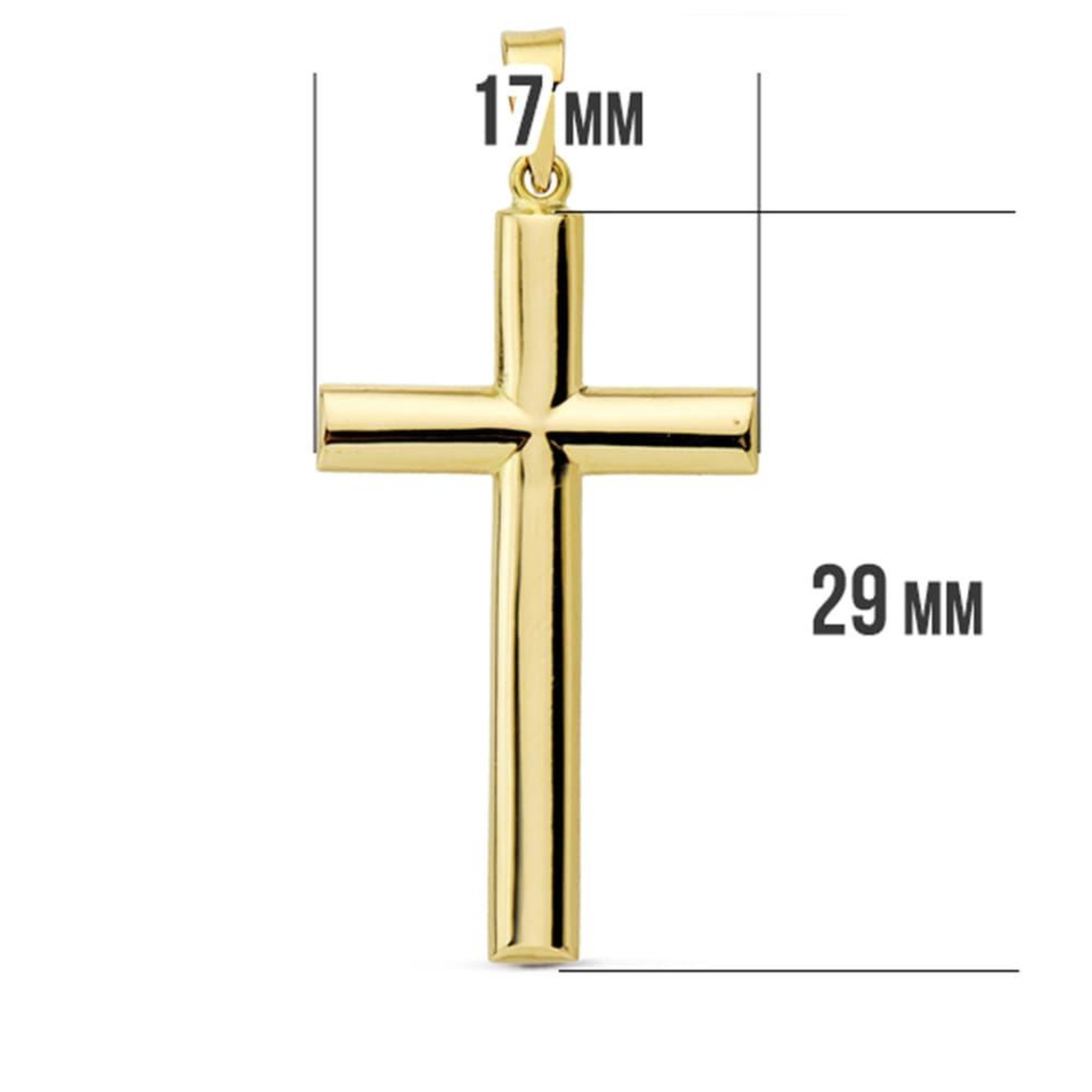 Voir la diapositive 2 : L'ATELIER D'AZUR Pendentif - Médaille Croix Or 18 Carats 750 Jaune - Chaines Offertes
