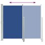 Voir la diapositive 4 : VIDAXL Auvent lateral retractable de patio 140 x 300 cm Bleu