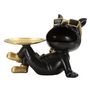 Voir la diapositive 2 : Paris Prix Vide-Poche Statuette Chien  Dog Buddy  27cm Noir