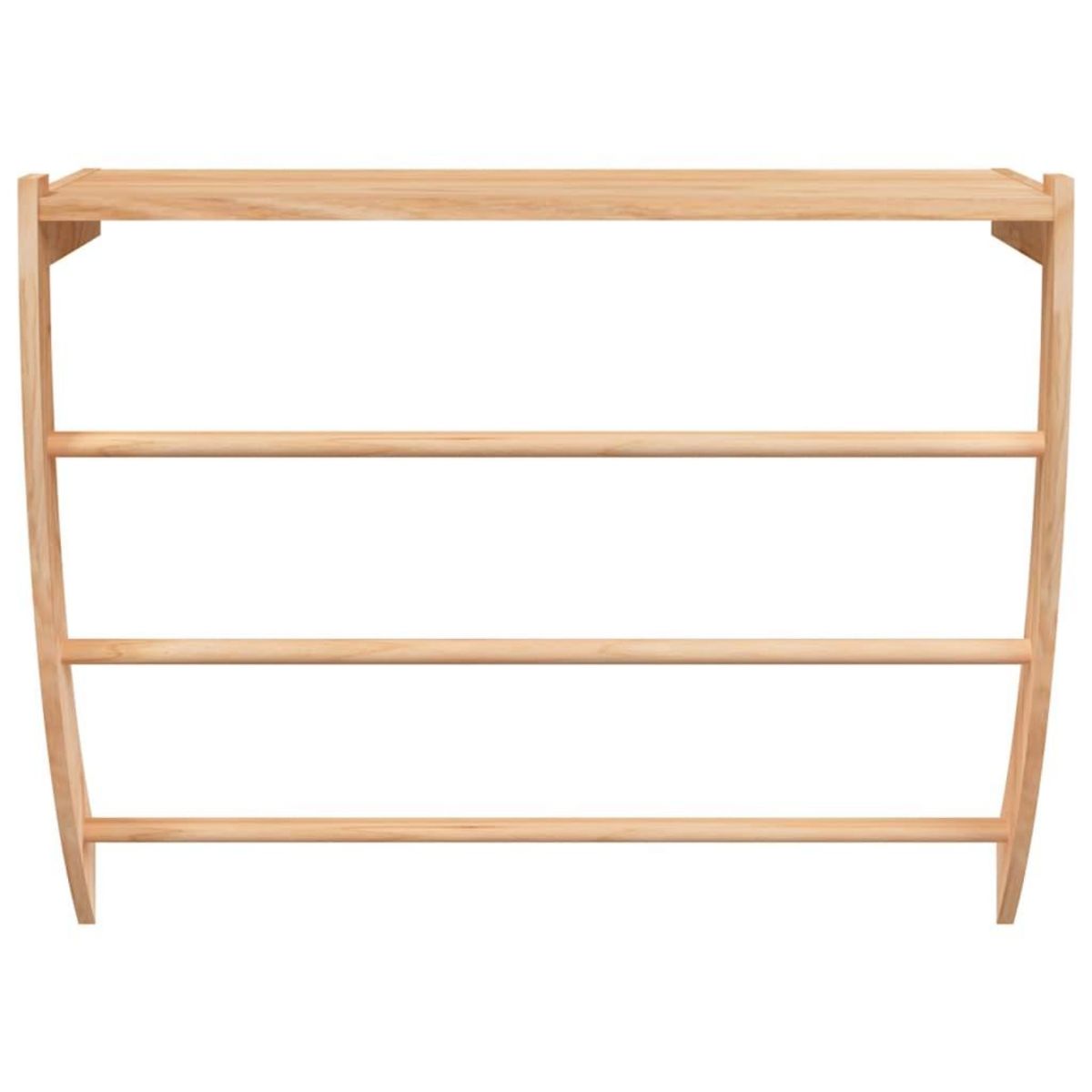 VIDAXL Porte-serviette 60x25,5x49 cm Bois massif de noyer