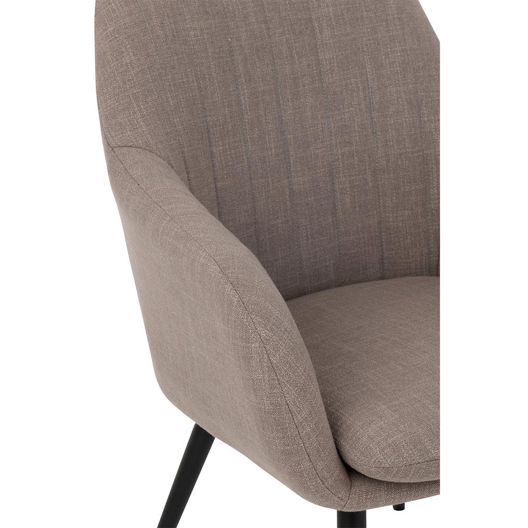Voir la diapositive 6 : J-LINE Chaise design  miles  83cm taupe