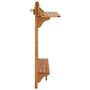 Voir la diapositive 4 : VIDAXL Table de bar de balcon 90x37x122,5 cm Bois d'acacia massif