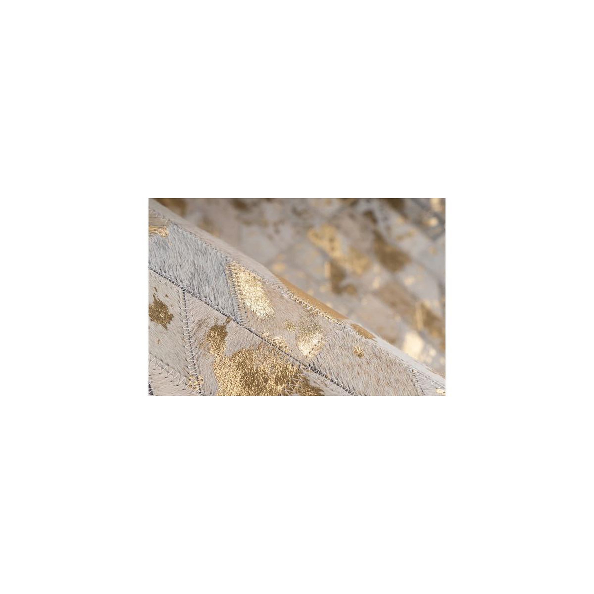 Voir la diapositive 4 : Paris Prix Tapis Fait Main en Cuir  Lavin III  Or & Multicolore