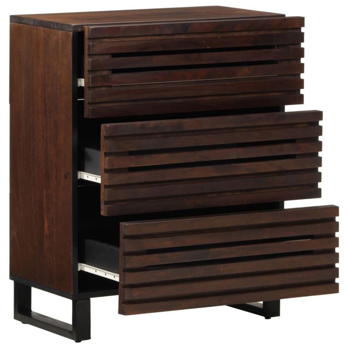 VIDAXL Buffet marron 60x34x75 cm bois massif de manguier