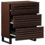 Voir la diapositive 5 : VIDAXL Buffet marron 60x34x75 cm bois massif de manguier