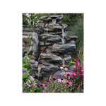 Ubbink Fontaine de jardin Bonorva bloc de rochers avec cascade et éclairage LED - Ubbink