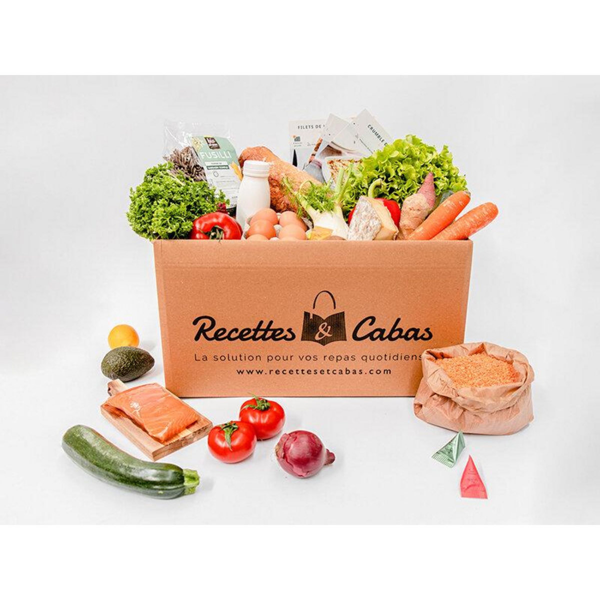 Smartbox Panier à cuisiner Recettes et Cabas pour 4 personnes avec 3 délicieuses recettes - Coffret Cadeau Gastronomie