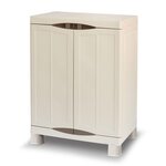 INTEC Armoire de rangement 2 portes 2 Etagères 70 x 47 x 97cm 4 pieds Charge 50kg max INTEC