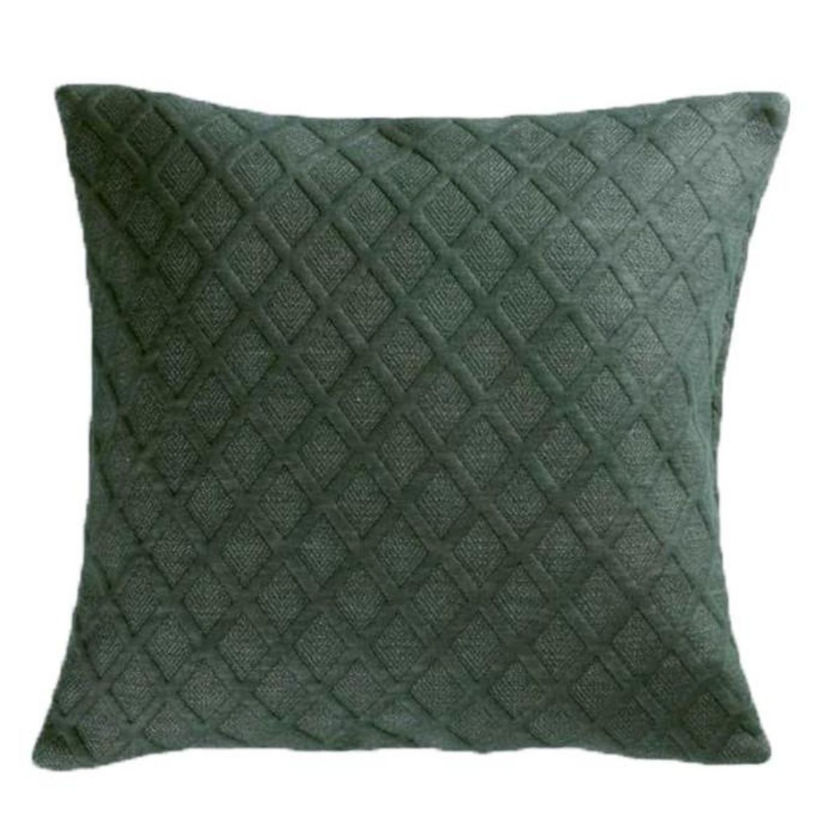 Paris Prix Housse de Coussin Jersey  Maora  40x40cm Vert