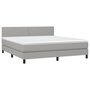 Voir la diapositive 3 : VIDAXL Sommier a lattes de lit et matelas et LED Gris clair 180x200 cm