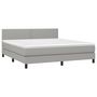 Voir la diapositive 3 : VIDAXL Sommier a lattes de lit et matelas et LED Gris clair 180x200 cm