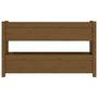 Voir la diapositive 5 : VIDAXL Jardiniere Marron miel 112x25x66 cm Bois massif de pin