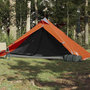 Voir la diapositive 3 : VIDAXL Tente de camping tipi 1 personne orange impermeable