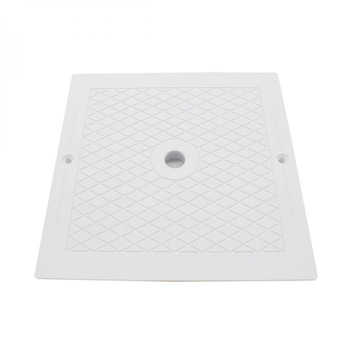 Hayward Couvercle carré pour skimmer de piscine - 25.5 x 25.5 cm - Blanc - SPX1082E