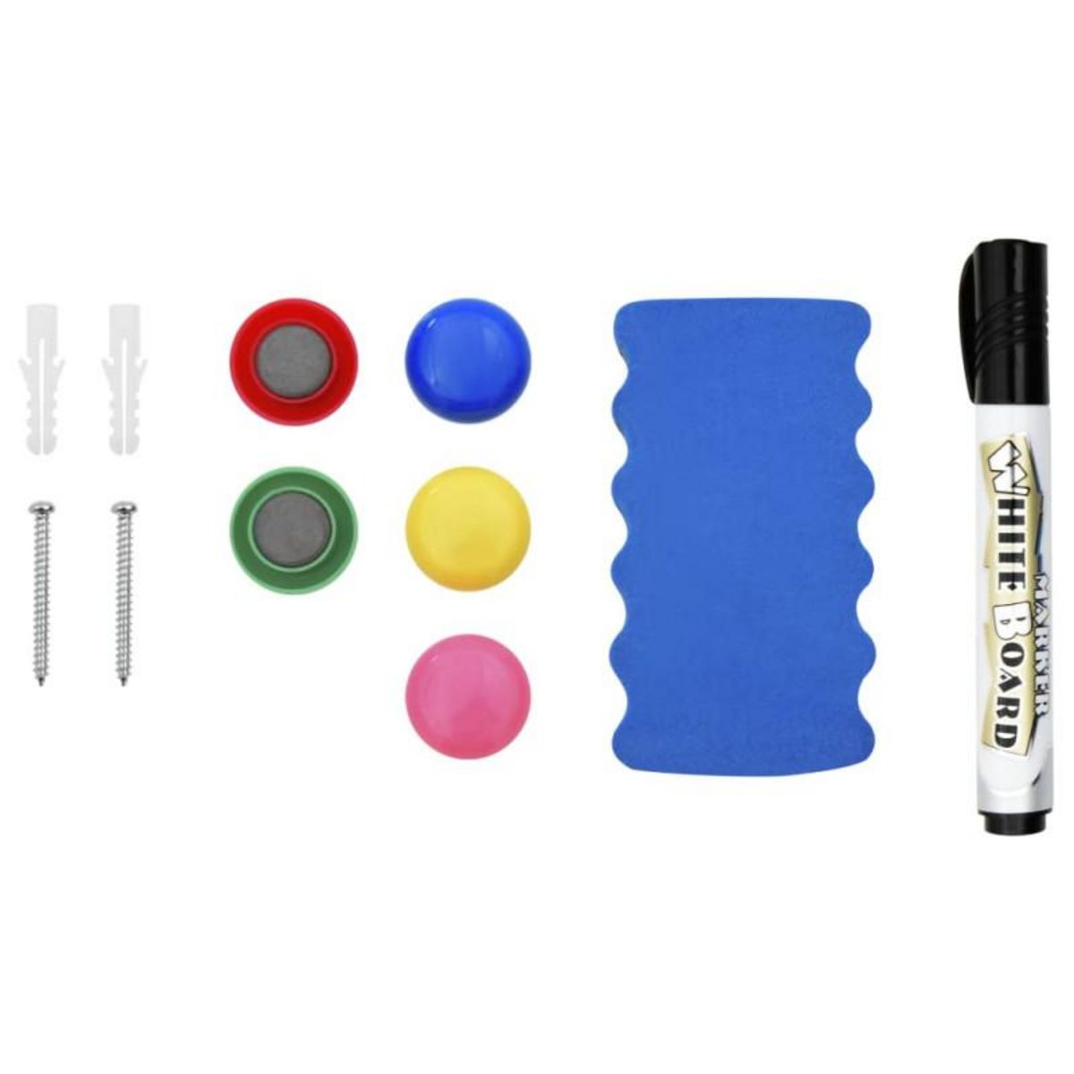 VIDAXL Tableau blanc magnétique effaçable à sec Blanc 90x60 cm Acier