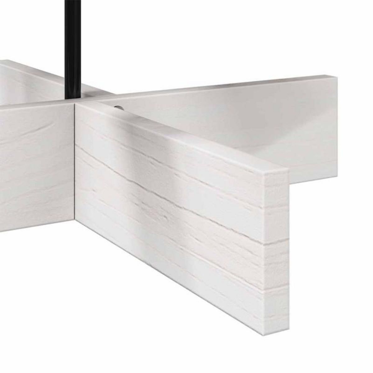 VIDAXL Arbre de Noël en bois pour décoration blanc 100 cm pin massif