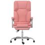 Voir la diapositive 3 : VIDAXL Fauteuil de massage inclinable de bureau Rose Similicuir