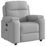 Voir la diapositive 2 : VIDAXL Fauteuil de massage inclinable gris nuage tissu