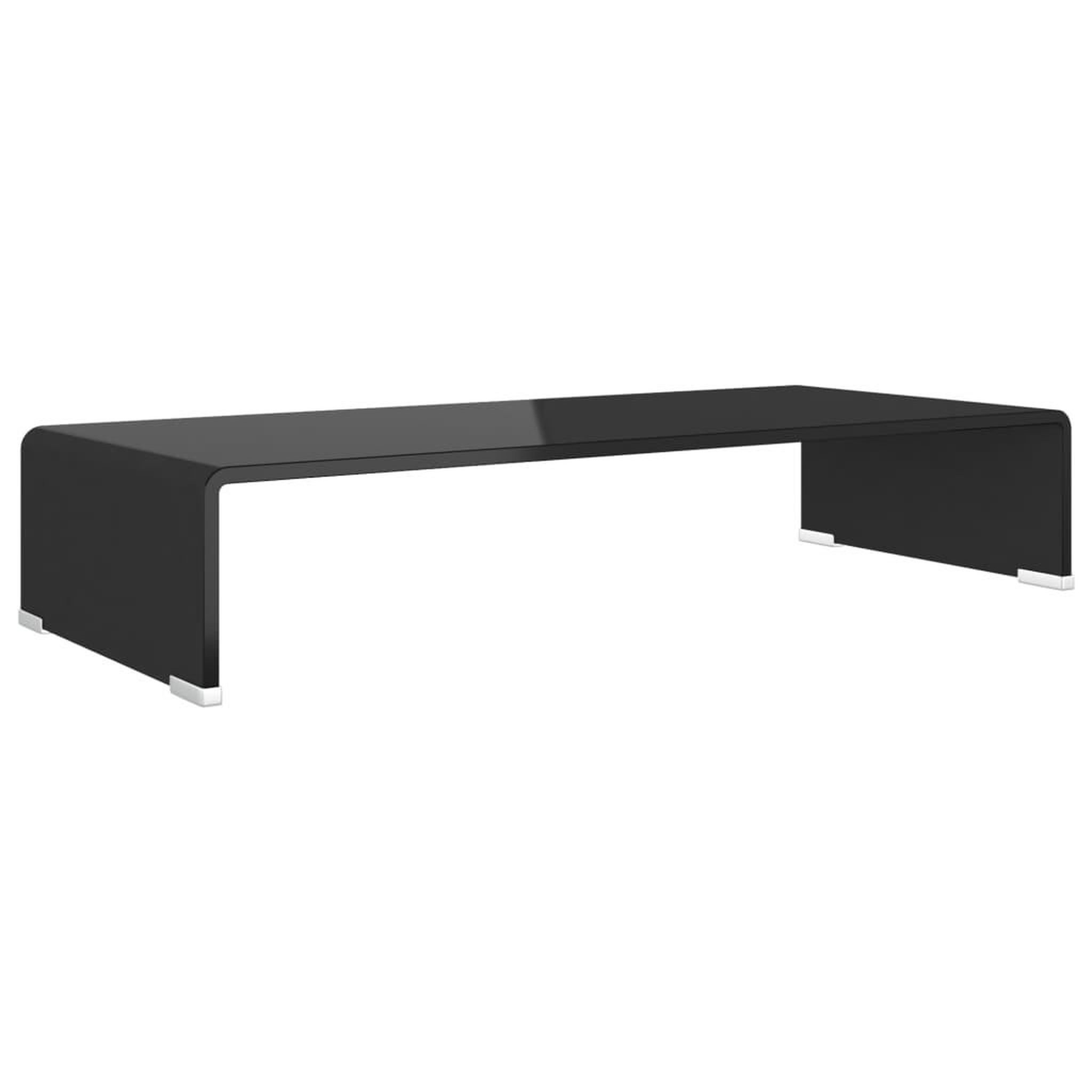 Voir la diapositive 2 : VIDAXL Meuble TV/support pour moniteur 70x30x13 cm verre noir