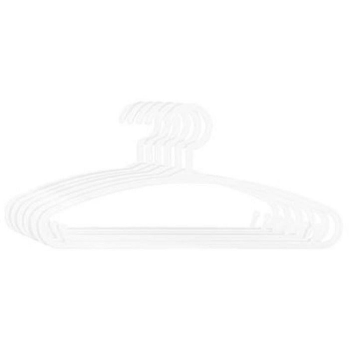 Atmosphera Kids Lot de 6 Cintres pour Enfant  Basique  28cm Blanc