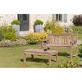 MACABANE HARRIS - Table basse de jardin rectangulaire 100x50cm en bois Teck