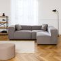 Voir la diapositive 3 : SWEEEK Canapé modulable. tissu déperlant. 3 places. 2 corners + 1 fauteuil